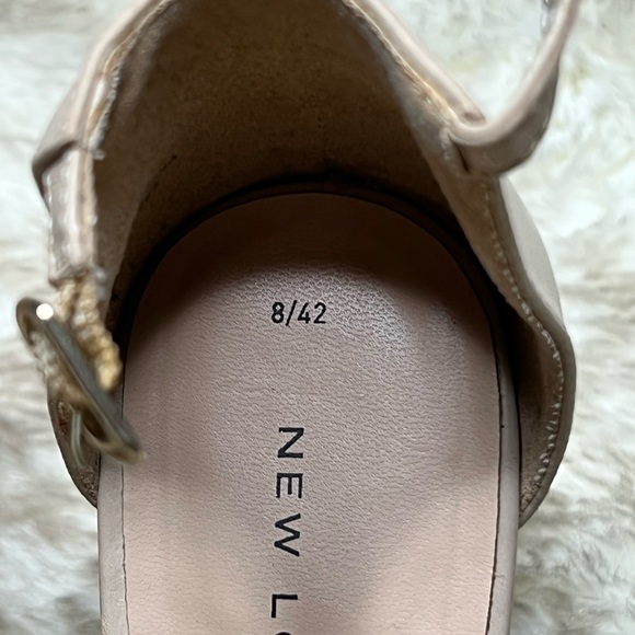 New Look Beige Stiletto Strappy Open Toe Heels, sz. 10 - Picture 4 of 6